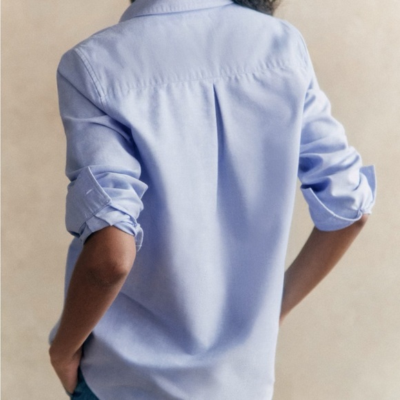 Sezane Tomboy Shirt Blue Size 36 - Picture 3 of 7
